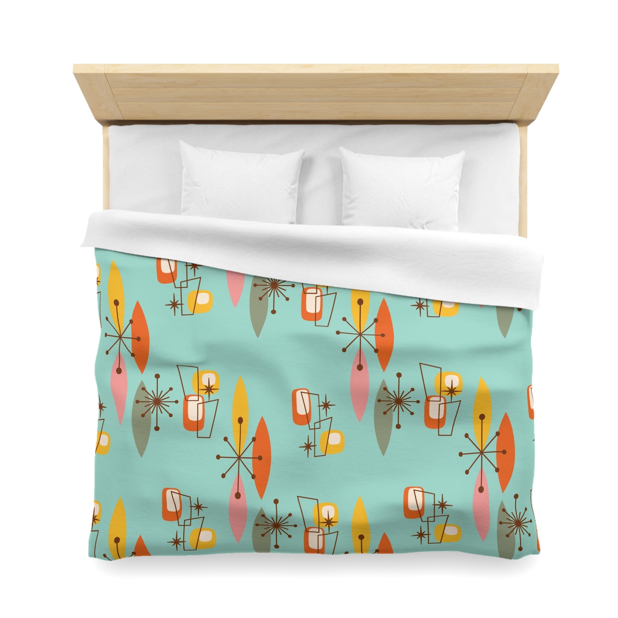 Kate McEnroe New York Mid Century Geometric Diamond Franciscan Starburst Duvet CoverDuvet Covers28184142335721620534