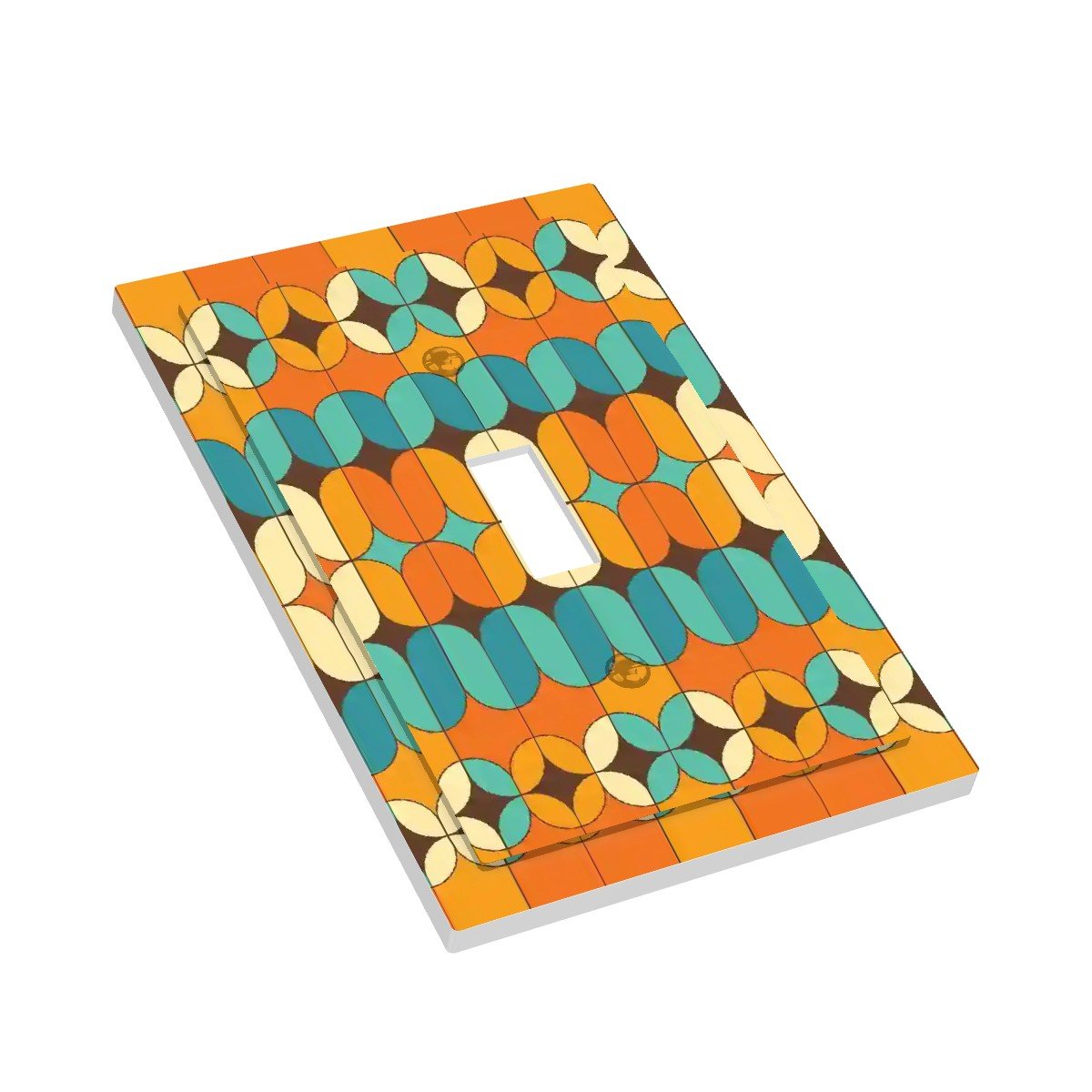 Kate McEnroe New York Mid Century Geometric Light Switch Cover, Retro 60s Wall PlateSwitch Platesx0mbsMMPci