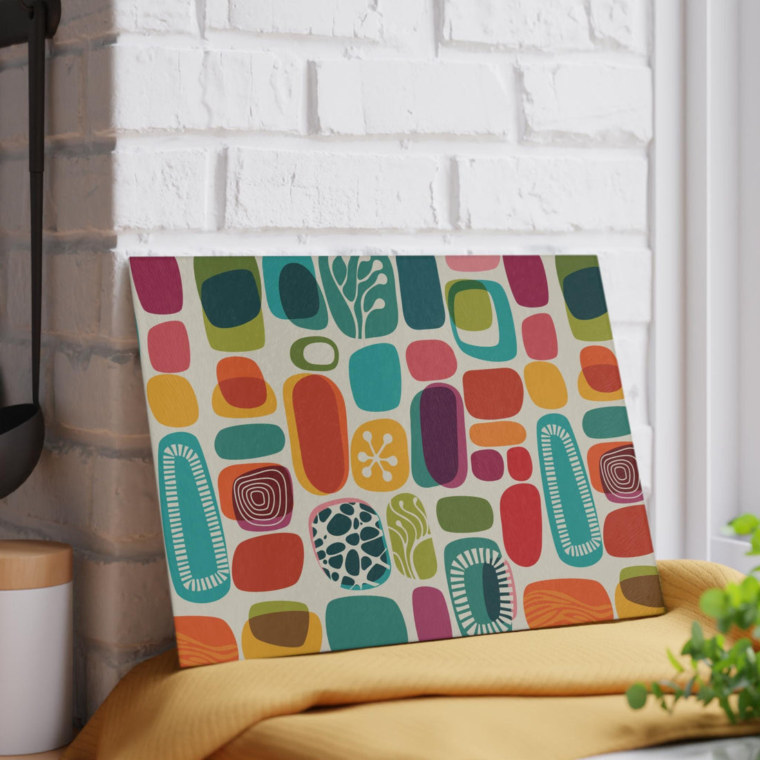 Kate McEnroe New York Mid Century Modern 1950s Amoeba Cutting Board, Retro Boho Kitchen Decor, Vintage Abstract KitchenwareCutting Boards30134156931390584923