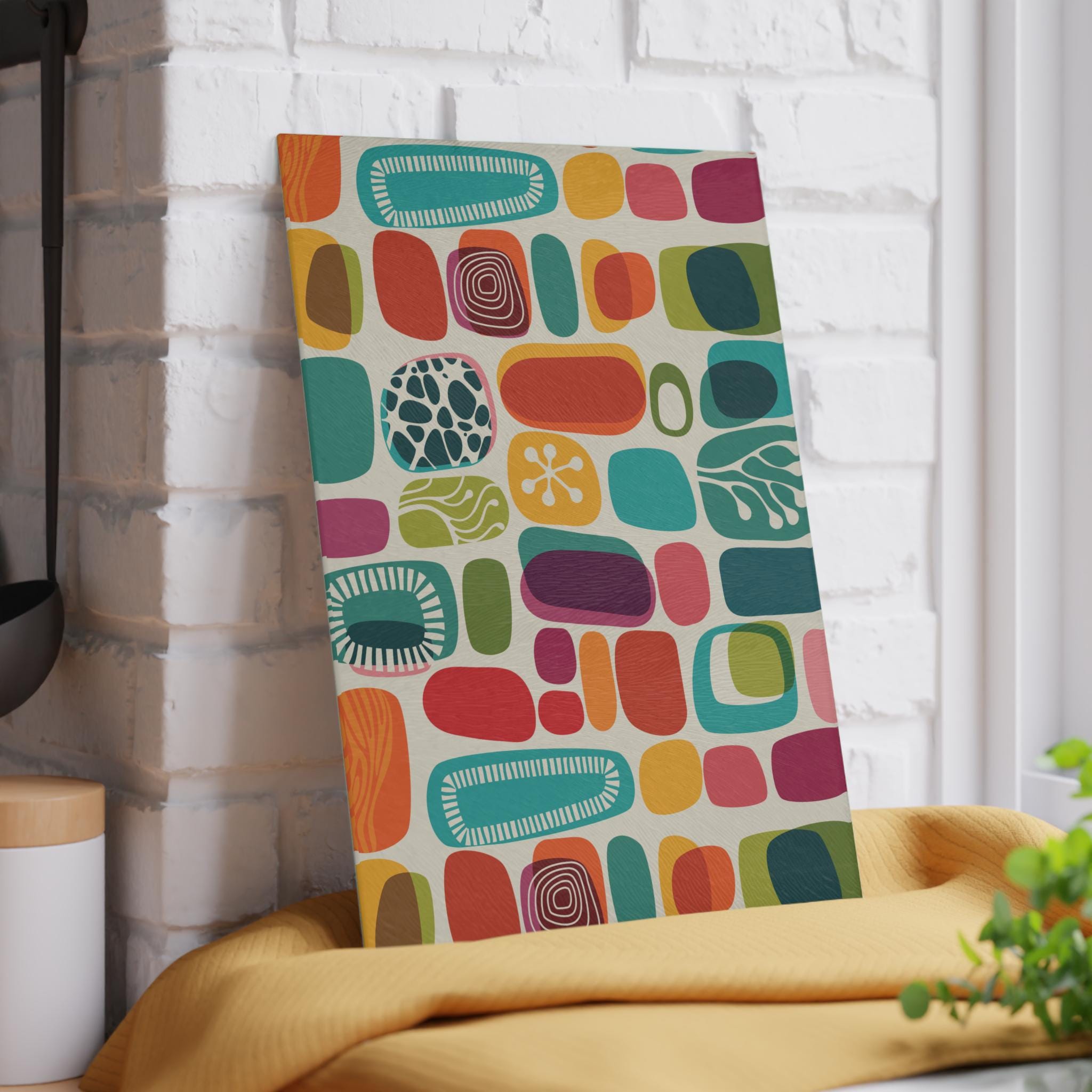 Kate McEnroe New York Mid Century Modern 1950s Amoeba Cutting Board, Retro Boho Kitchen Decor, Vintage Abstract KitchenwareCutting Boards30134156931390584923