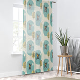 Kate McEnroe New York Mid Century Modern 1950s Atomic Aqua Window CurtainsWindow CurtainsCurtainSheer - 50x84 - DoublePanel - 2022120601524811