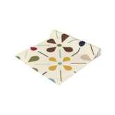 Kate McEnroe New York Mid Century Modern 1950s Retro Floral Table Runner, Minimalist MCM Cream, Olive, Mustard Table LinensTable Runners11167981133460763742