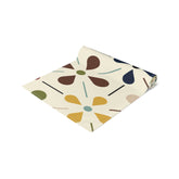 Kate McEnroe New York Mid Century Modern 1950s Retro Floral Table Runner, Minimalist MCM Cream, Olive, Mustard Table LinensTable Runners11167981133460763742