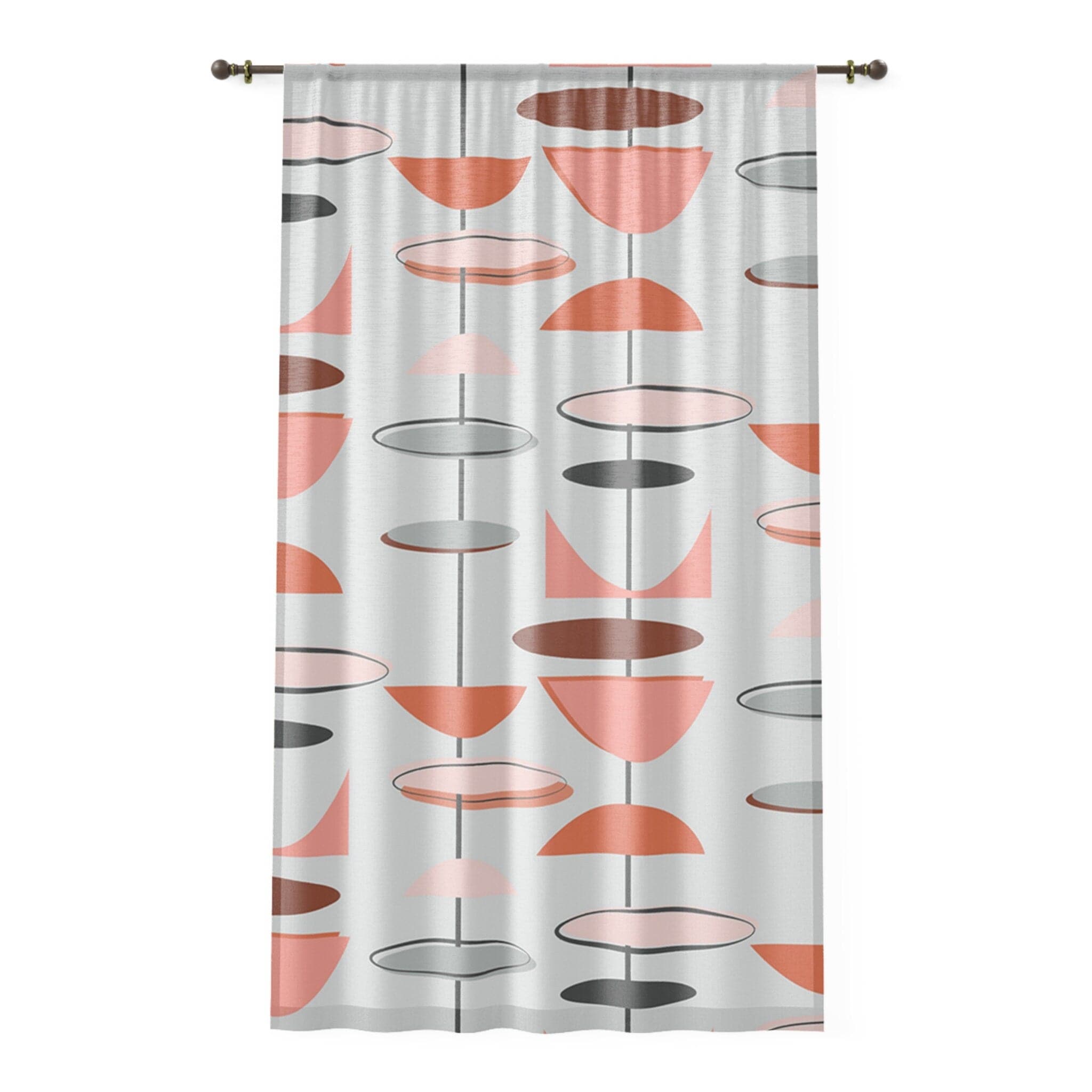 Kate McEnroe New York Mid Century Modern 50s Atomic Starburst Window CurtainsWindow CurtainsW3D - ORA - GRA - SH3