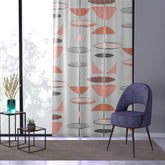 Kate McEnroe New York Mid Century Modern 50s Atomic Starburst Window CurtainsWindow CurtainsW3D - ORA - GRA - SH3