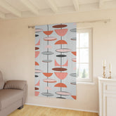 Kate McEnroe New York Mid Century Modern 50s Atomic Starburst Window CurtainsWindow CurtainsW3D - ORA - GRA - SH3