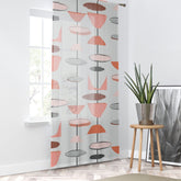 Kate McEnroe New York Mid Century Modern 50s Atomic Starburst Window CurtainsWindow CurtainsW3D - ORA - GRA - SH3