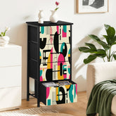 Kate McEnroe New York Mid Century Modern 50s Bauhaus Abstract 4 Drawer DresserDressersqUJB0raYIW