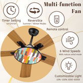 Kate McEnroe New York Mid Century Modern 50s Retro Abstract Ceiling Fan with LightCeiling Fansz7ryKHNpXr