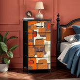 Kate McEnroe New York Mid Century Modern 60s Abstract Geometric 4 Drawer DresserDresserslTRrtkThXI