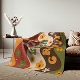 Kate McEnroe New York Mid Century Modern 70s Groovy Hippie Retro Sweatshirt BlanketBlankets22219062155233482641