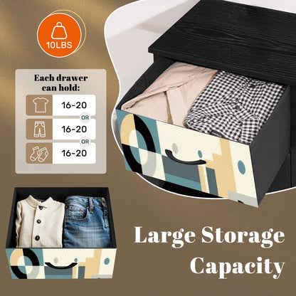 Kate McEnroe New York Mid Century Modern Abstract Bauhaus Geometric 4 Drawer ChestDressersQKZG6WQJge