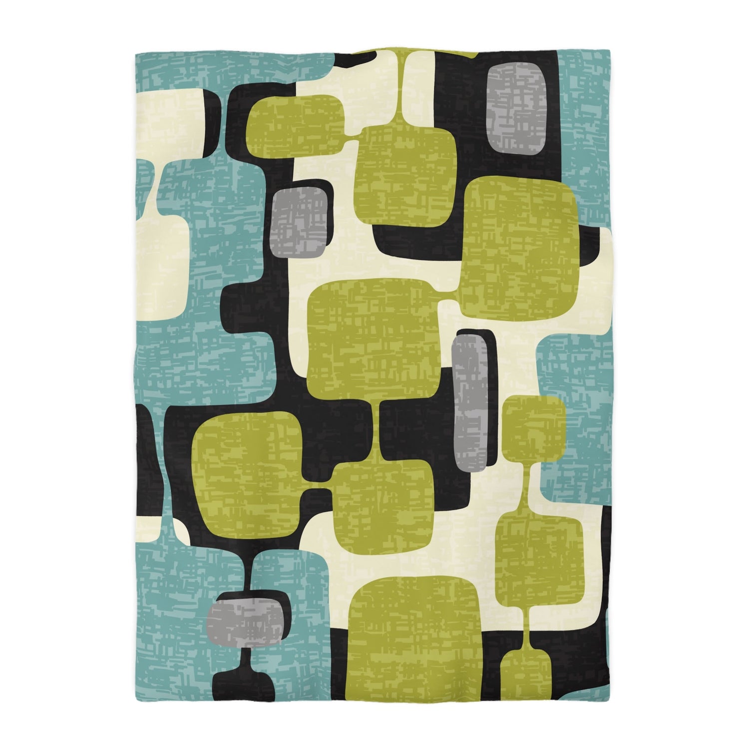 Kate McEnroe New York Mid Century Modern Abstract Duvet Cover, Retro 50s Mod Geometric BeddingDuvet Covers12349614582953924033