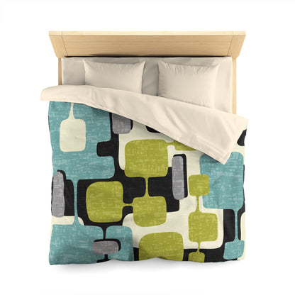 Kate McEnroe New York Mid Century Modern Abstract Duvet Cover, Retro 50s Mod Geometric BeddingDuvet Covers28644896801803551642