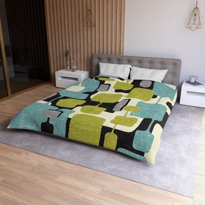 Kate McEnroe New York Mid Century Modern Abstract Duvet Cover, Retro 50s Mod Geometric BeddingDuvet Covers32565902171017379492