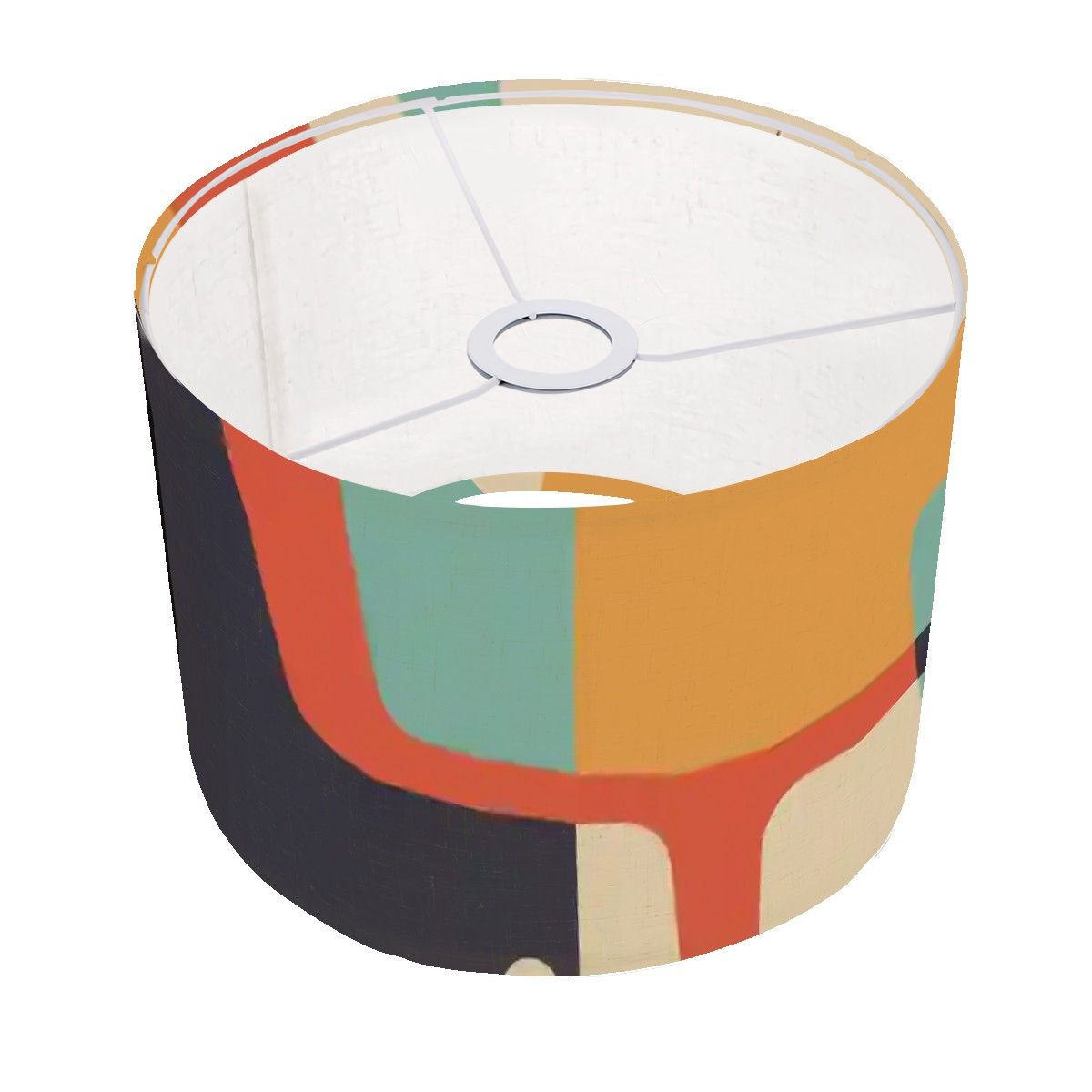 Kate McEnroe New York Mid Century Modern Abstract Floor Lamp, 60s Inspired Geometric Shade, Retro MCM Standing Light, Vintage Accent Lighting, Modern Home DecorArc Floor LampsLampshade14