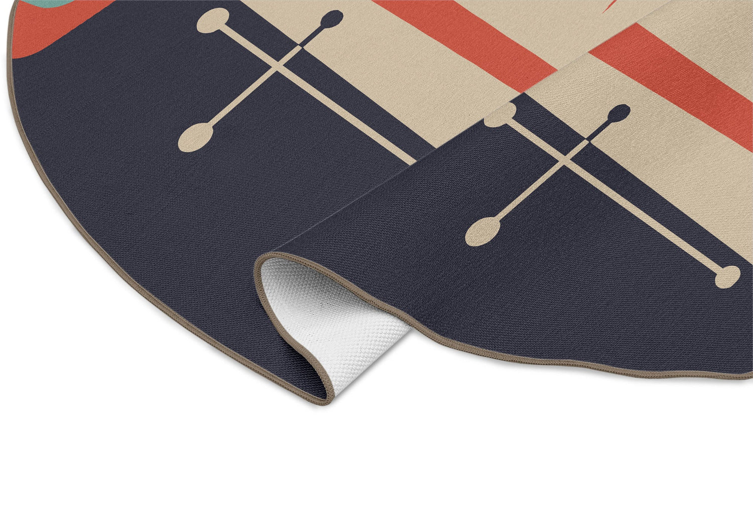 Kate McEnroe New York Mid Century Modern Abstract Geometric Outdoor Area RugRugs