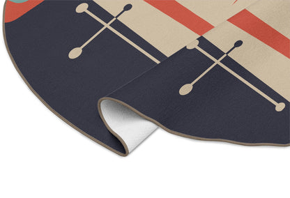 Kate McEnroe New York Mid Century Modern Abstract Geometric Outdoor Area RugRugs