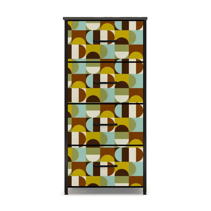 Kate McEnroe New York Mid Century Modern Abstract Geometric Retro 50s 4 Drawer DresserDressersnaovHdCWg8