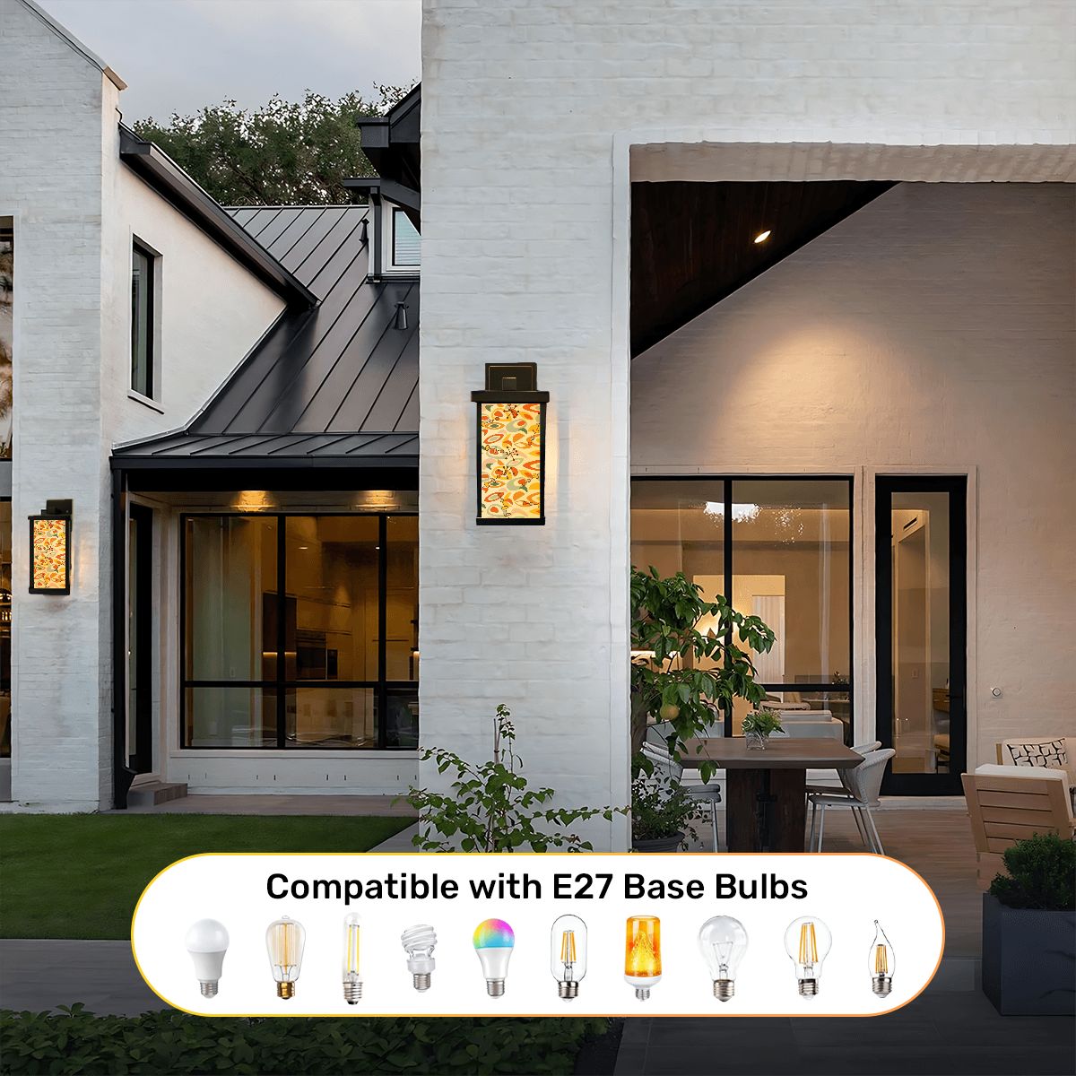 Kate McEnroe New York Mid Century Modern Abstract Wall Sconce, Retro Orange Mustard Patio Light, 1950s Style Outdoor Accent LampOutdoor Wall Lights3Eeul32aLd