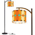 Kate McEnroe New York Mid Century Modern Arc Floor Lamp, Retro Geometric Shade LightingFloor LampsWlbSXVP0yA