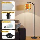 Kate McEnroe New York Mid Century Modern Arc Floor Lamp, Retro Geometric Shade LightingFloor LampsWlbSXVP0yA
