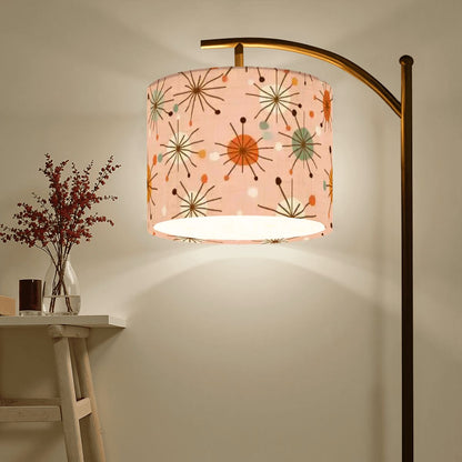 Kate McEnroe New York Mid Century Modern Arc Floor Lamp, Retro Pink Starburst LightingArc Floor Lampss6srlpaOU3