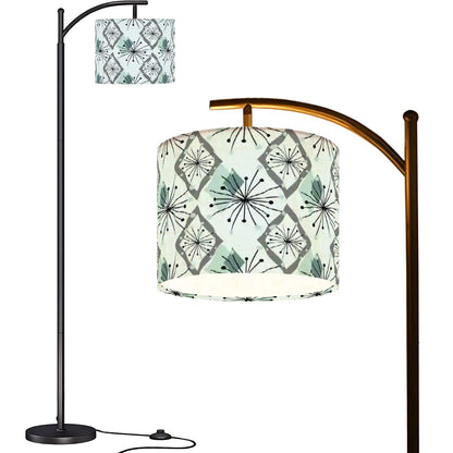 Kate McEnroe New York Mid Century Modern Arc Floor Lamp, Retro Starburst ShadeArc Floor LampsIIzL2Vdrpk