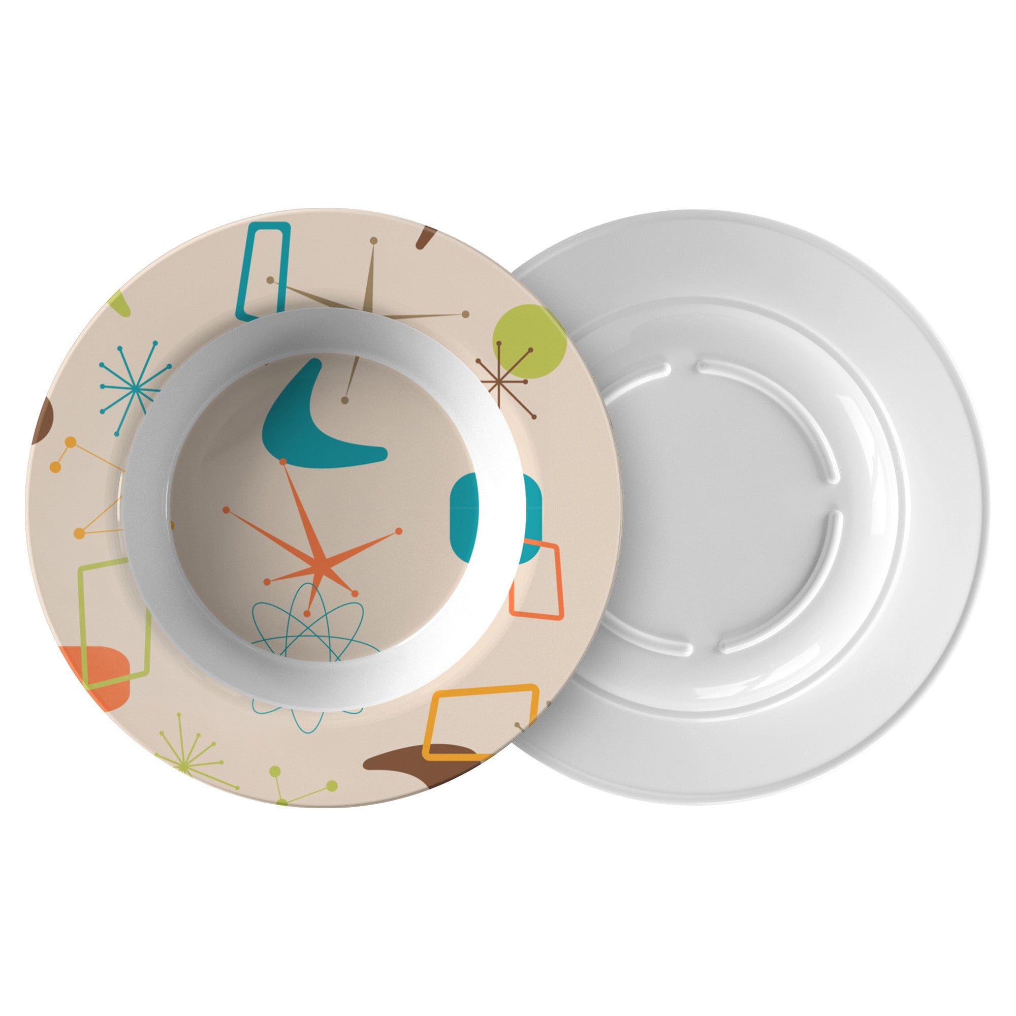 Kate McEnroe New York Mid Century Modern Atomic Age Bowl, Retro DinnerwareBowls9609