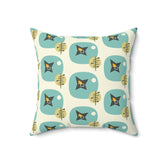 Kate McEnroe New York Mid Century Modern Atomic Aqua Throw Pillow with InsertThrow Pillows12261494421703860408