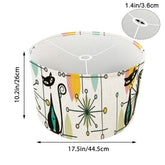 Kate McEnroe New York Mid Century Modern Atomic Black Cat Drum Lamp ShadeLamp Shadesvk3tGTaUM6