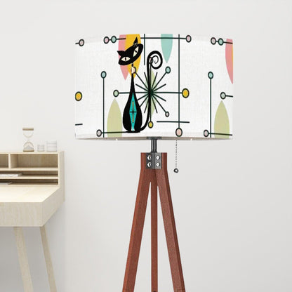 Kate McEnroe New York Mid Century Modern Atomic Black Cat Drum Lamp ShadeLamp Shadesvk3tGTaUM6