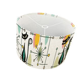 Kate McEnroe New York Mid Century Modern Atomic Black Cat Drum Lamp ShadeLamp Shadesvk3tGTaUM6