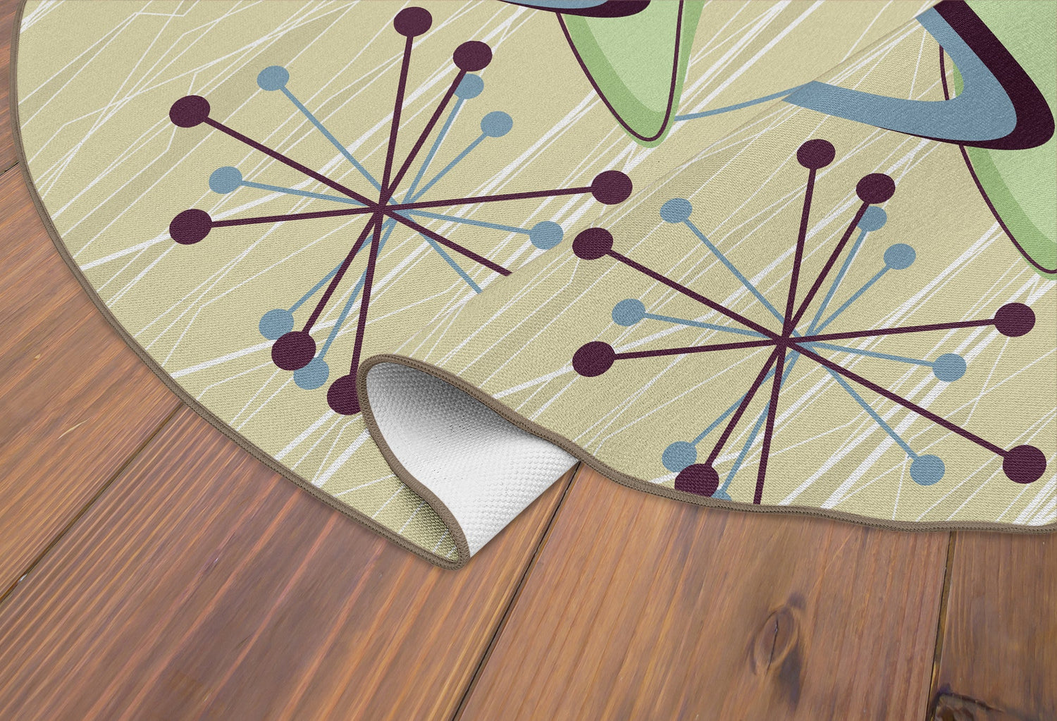 Kate McEnroe New York Mid Century Modern Atomic Boomerang Starburst Retro MCM Area RugRugsATMBMRG2X3