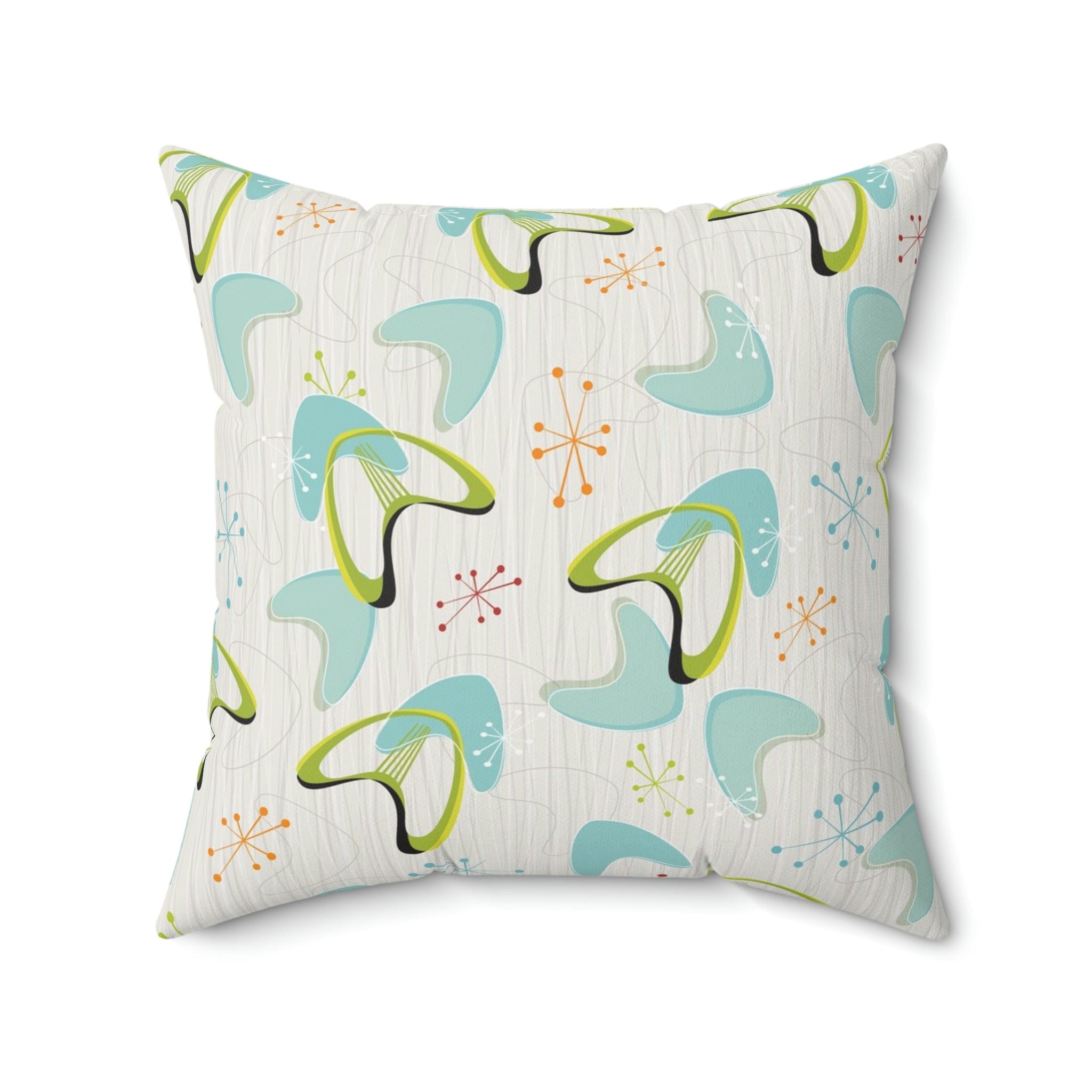 Kate McEnroe New York Mid Century Modern Atomic Boomerang Throw Pillow with Insert Throw Pillows 20&quot; × 20&quot; 75954103766740081342
