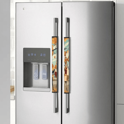 Kate McEnroe New York Mid Century Modern Atomic Cat Fall Autumn Refrigerator Handle CoversRefrigerator Handle CoversNAk7c0qiHz