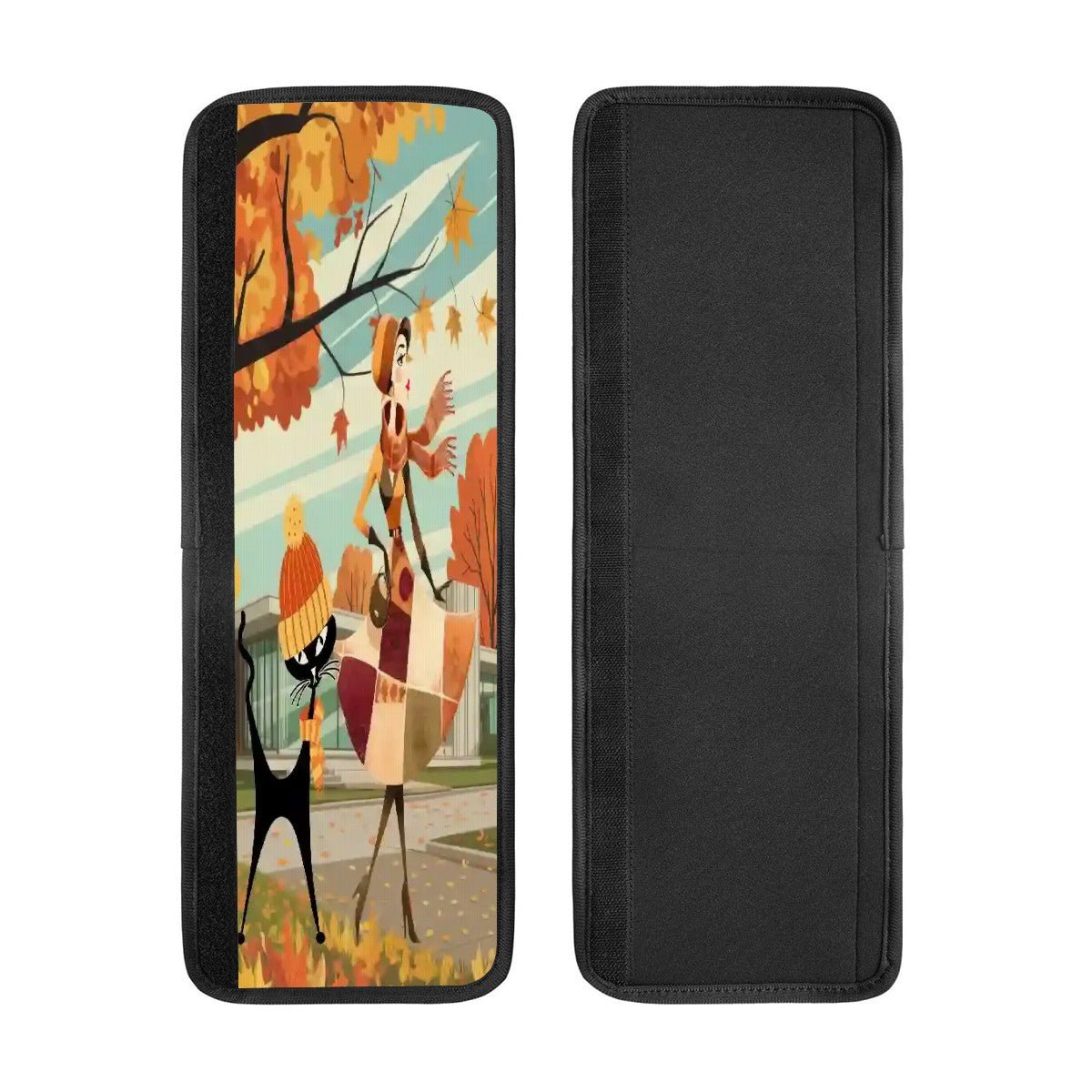 Kate McEnroe New York Mid Century Modern Atomic Cat Fall Autumn Refrigerator Handle CoversRefrigerator Handle CoversNAk7c0qiHz