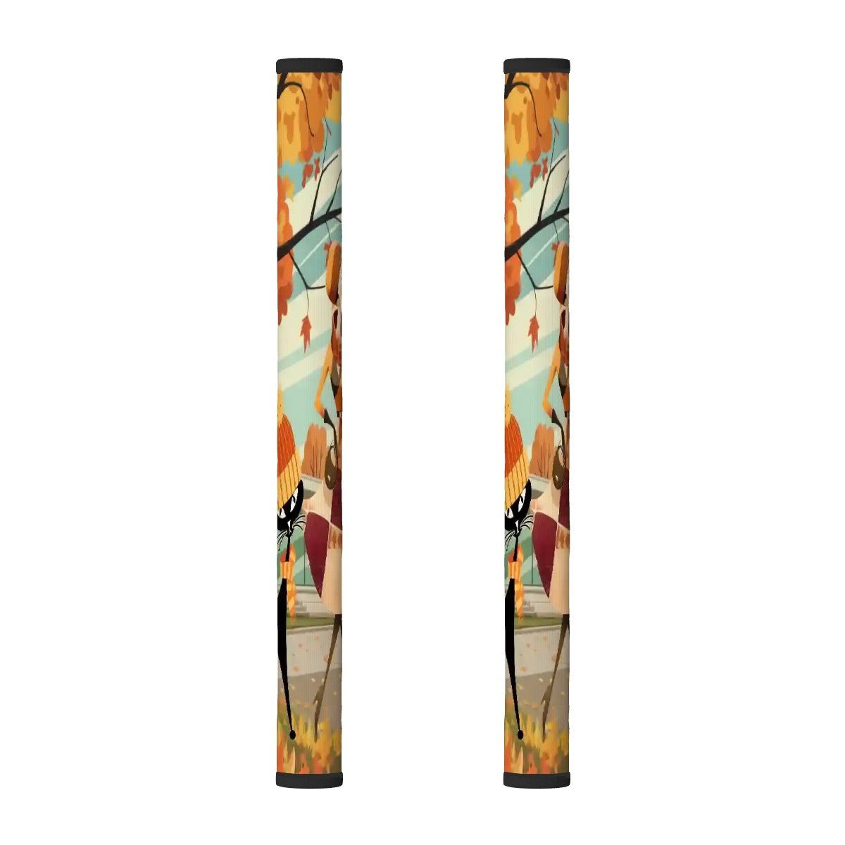 Kate McEnroe New York Mid Century Modern Atomic Cat Fall Autumn Refrigerator Handle CoversRefrigerator Handle CoversNAk7c0qiHz
