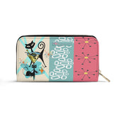 Kate McEnroe New York Mid Century Modern Atomic Cat Martini Zip Around WalletWalletsWE9Q0G6W-2