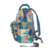 Kate McEnroe New York Mid Century Modern Atomic Cat Multifunctional Backpack, Diaper Bag, Weekender Bag, Carry - on Luggage Bag, Multipurpose BackpackDiaper Bags13038058879203662263