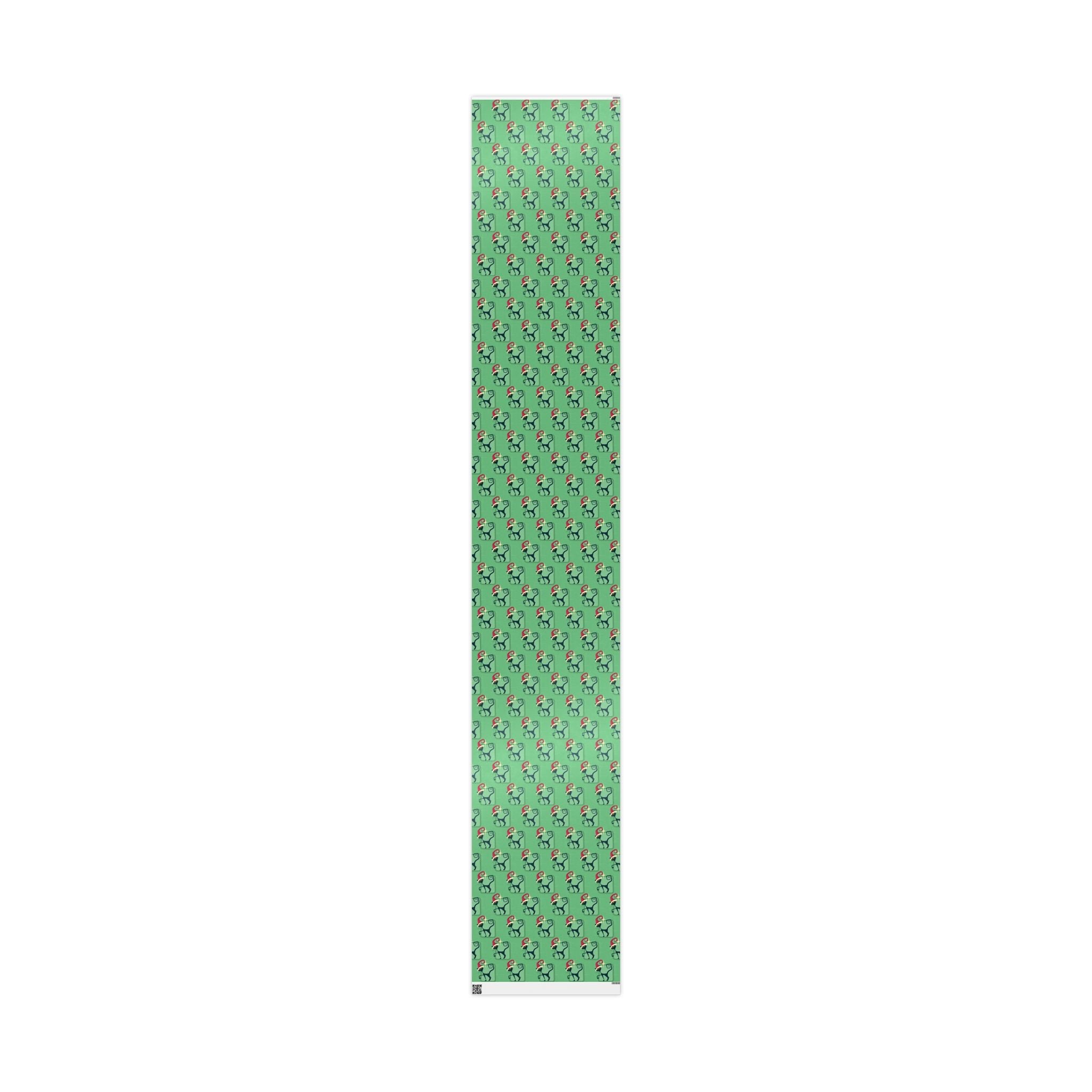 Kate McEnroe New York Mid Century Modern Atomic Cat Retro Christmas Wrapping Paper, MCM Green Kitschy Black Cats Holiday Gift WrapWrapping Paper13945818635645028359