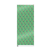 Kate McEnroe New York Mid Century Modern Atomic Cat Retro Christmas Wrapping Paper, MCM Green Kitschy Black Cats Holiday Gift WrapWrapping Paper22711018738780115667