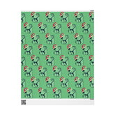 Kate McEnroe New York Mid Century Modern Atomic Cat Retro Christmas Wrapping Paper, MCM Green Kitschy Black Cats Holiday Gift WrapWrapping Paper27934240645804956368