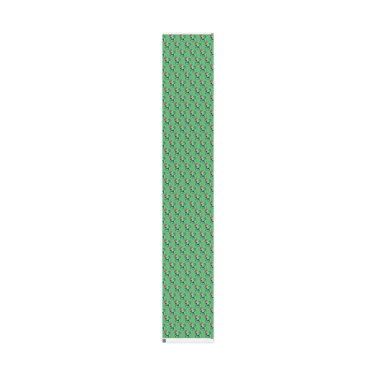 Kate McEnroe New York Mid Century Modern Atomic Cat Retro Christmas Wrapping Paper, MCM Green Kitschy Black Cats Holiday Gift WrapWrapping Paper41035100250921654502