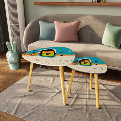 Kate McEnroe New York Mid Century Modern Atomic Cat Retro TV Nesting TablesNesting Tablesb1yUDLcipJ