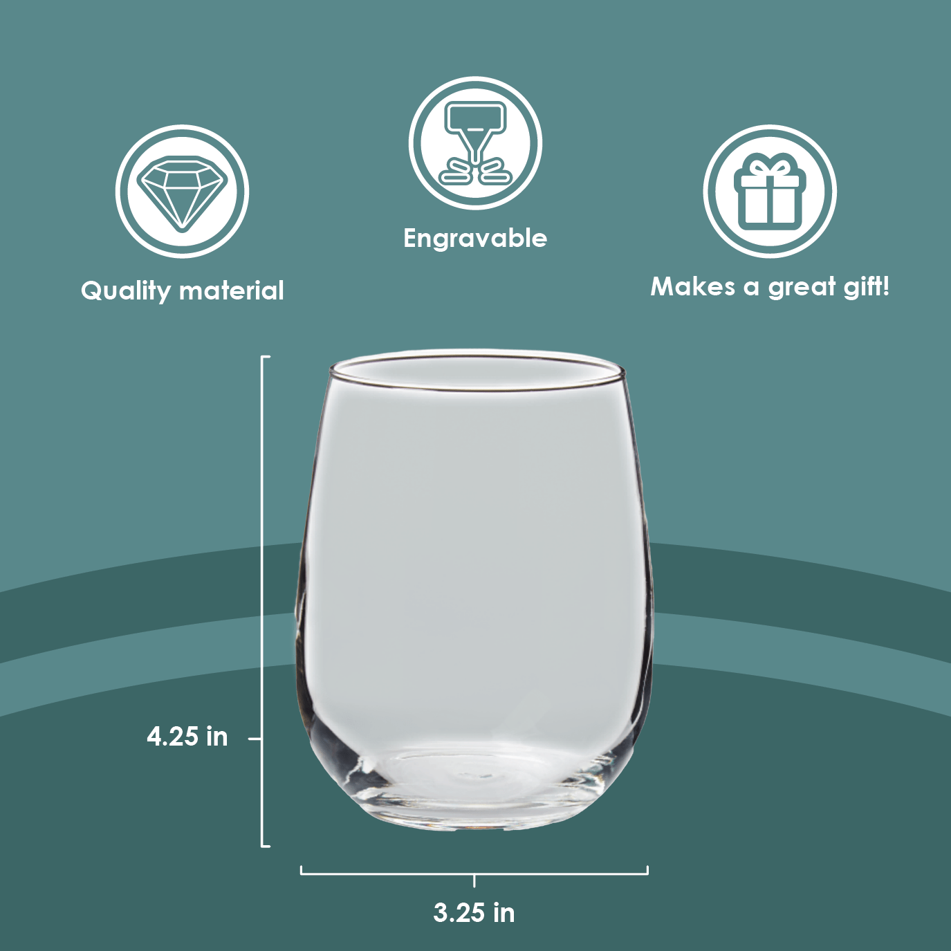 Kate McEnroe New York Mid Century Modern Atomic Cat Stemless Wine Glass, 11.75oz Retro Whimsical Sipware, MCM Kitschy DrinkwareWine Glasses21338189572524477717