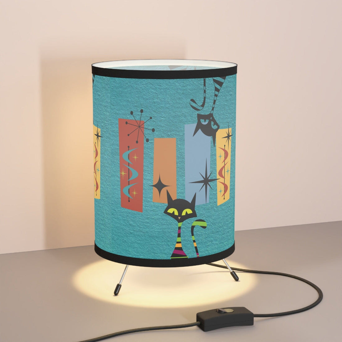 Kate McEnroe New York Mid Century Modern Atomic Cat Tripod LampLamps67926507570415642682