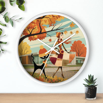Kate McEnroe New York Mid Century Modern Atomic Cat Wall Clock, Retro Vintage Kitsch Home AccentWall Clocks77232776637768243194