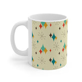 Kate McEnroe New York Mid Century Modern Atomic Diamond Starburst MugMugs17677396054781367638