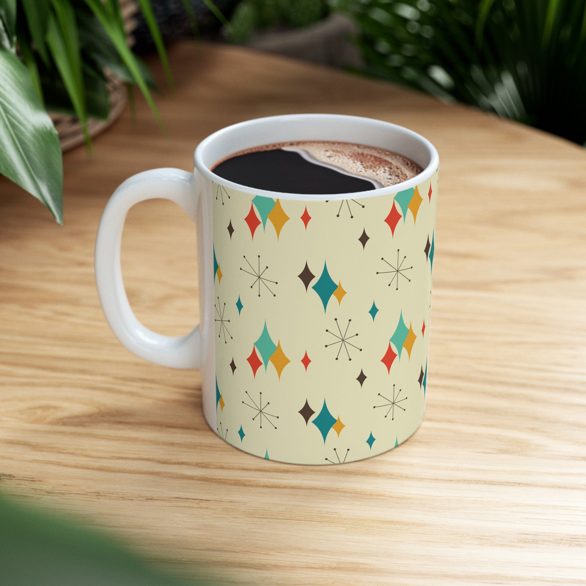 Kate McEnroe New York Mid Century Modern Atomic Diamond Starburst MugMugs17677396054781367638